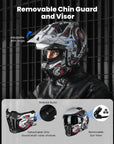 ILM Open Face Motorcycle 3/4 Half Helmet Model Z302 - ILM