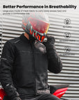 ILM Motorcycle Riding Jacket with Mesh CE Armor Dual Sport Protective Model JAM1 - ILM