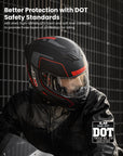 ILM Full Face Motorcycle Helmet Model 317 - ILM