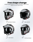 ILM Open Face Motorcycle 3/4 Half Helmet Model Z302 - ILM