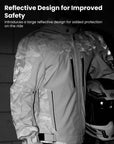 ILM Motorcycle Riding Jacket Reflective with CE Armor and Detachable Thermal Liner Dual Sport All Season for Men Model JRF4