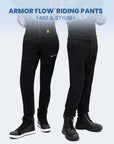 ILM Motorcycle Riding Pants Armor Flow with Pads Summer Lightweight Mesh Pants Model AFP01 - ILM