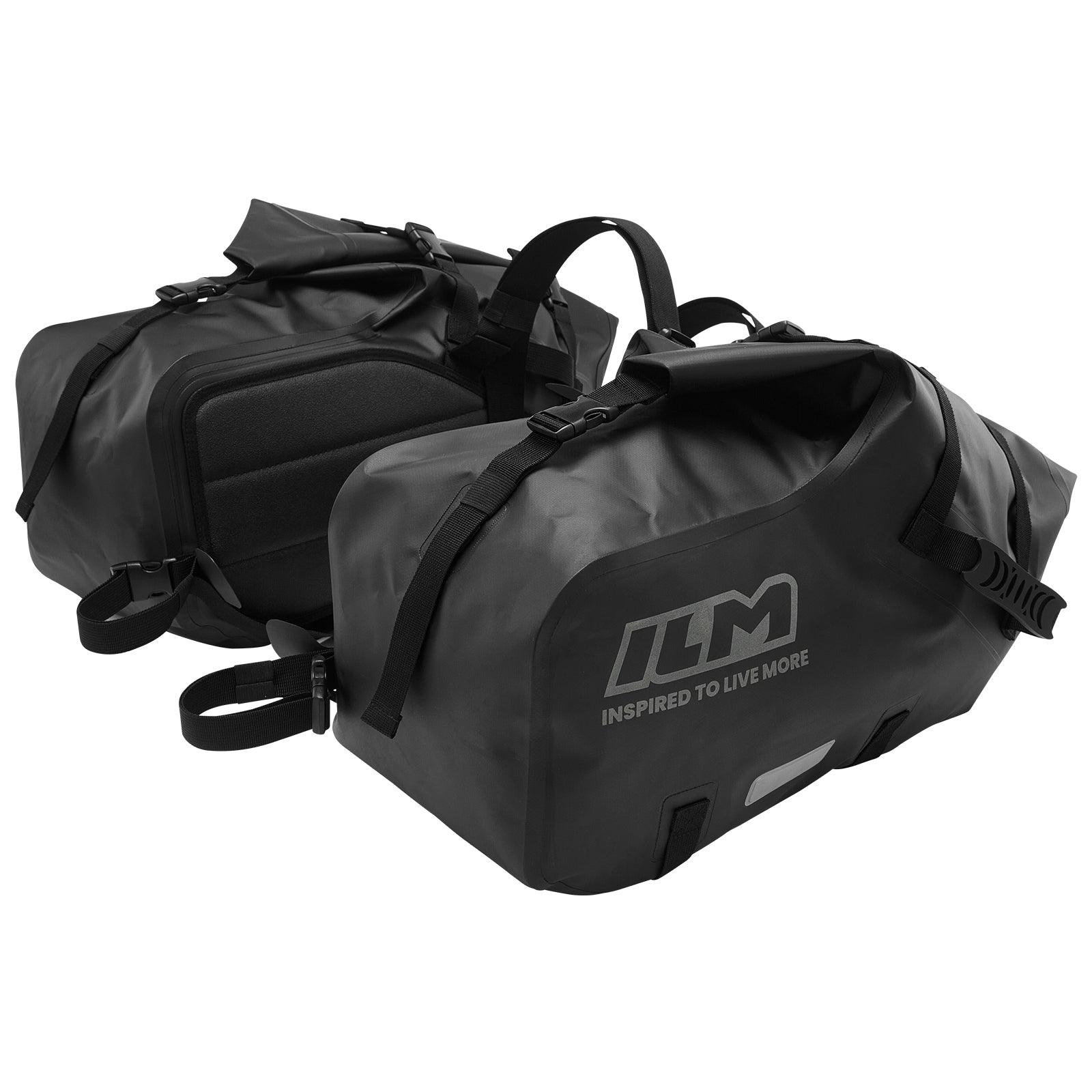 ILM Motorcycle Saddlebags Waterproof Motorbike Side Bags Panniers Large Capacity 48L(24L*2) Adventure Dual Sport BS3
