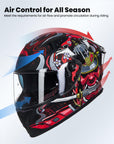 ILM Full Face Motorcycle Helmet Model Z501