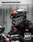 ILM Full Face Motorcycle Helmets Dual Visor Street Racing Model MF518
