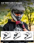ILM Off Road Motorcycle Dual Sport Helmet Model 606V - ILM