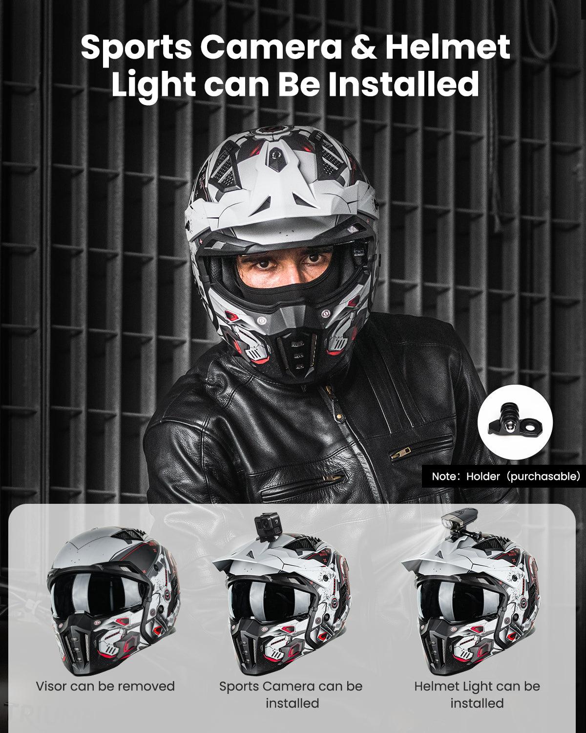 ILM Open Face Motorcycle 3/4 Half Helmet Model Z302 - ILM