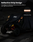ILM UTV Cover Waterproof Windproof All-Weather Protection Compatible with Can Am Polaris Rhino Kawasaki Hisun 2-3 Seaters Model MC04