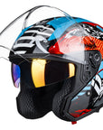 ILM Open Face Motorcycle 3/4 Helmet Model MO325