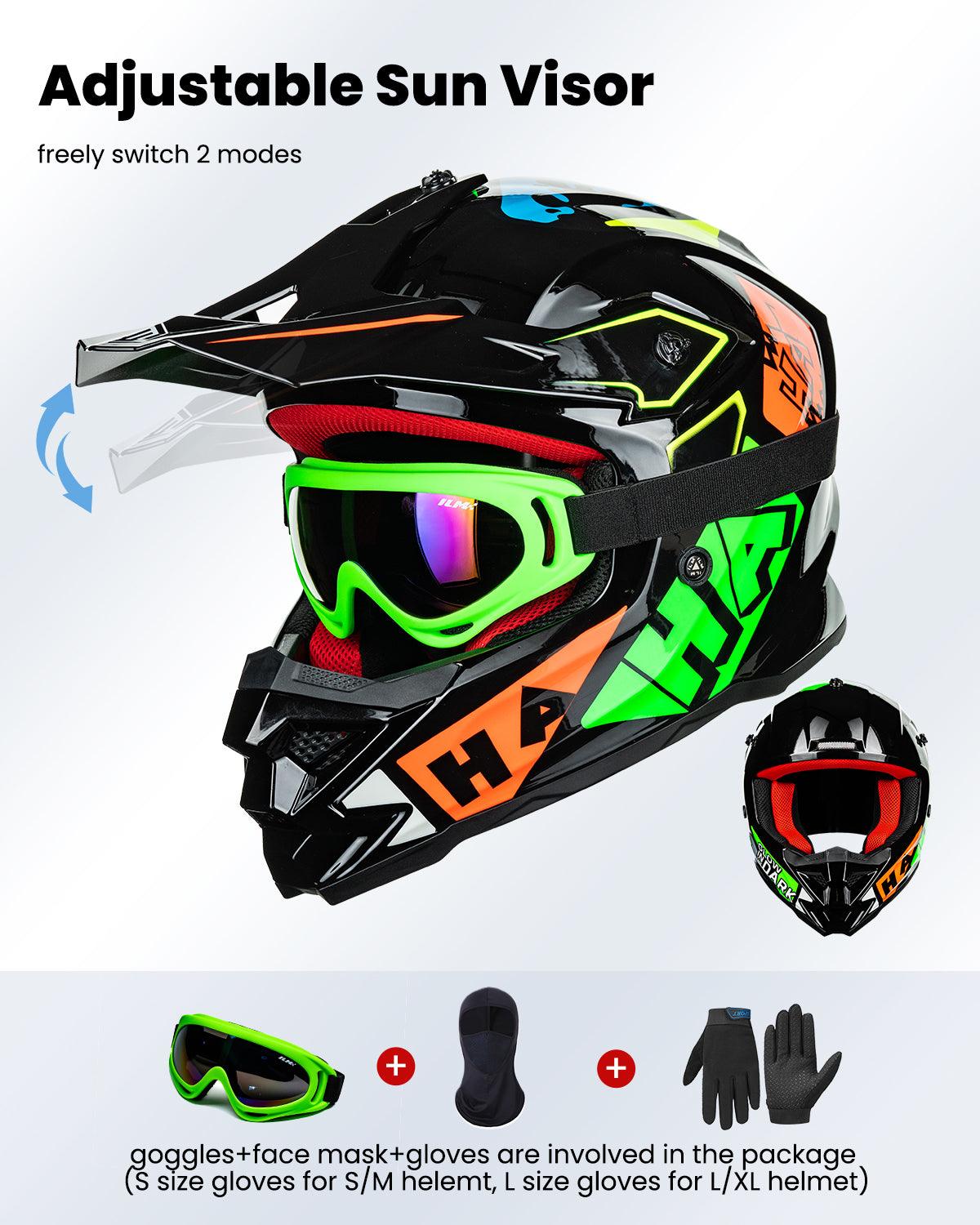 ILM Youth ATV Helmet Kids Dirt Bike Helmet Model Z705 - ILM