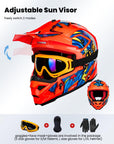ILM Youth ATV Helmet Kids Dirt Bike Helmet Model Z705 - ILM