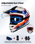 ILM Youth ATV Helmet Kids Dirt Bike Helmet Model Z705 - ILM