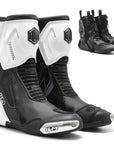 ILM Motorcycle Racing Boots Enhanced Ventilation Anti Slip Street Riding Sport Footwear CE Protective Gear Model BRC1