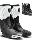 ILM Motorcycle Racing Boots Enhanced Ventilation Anti Slip Street Riding Sport Footwear CE Protective Gear Model BRC1