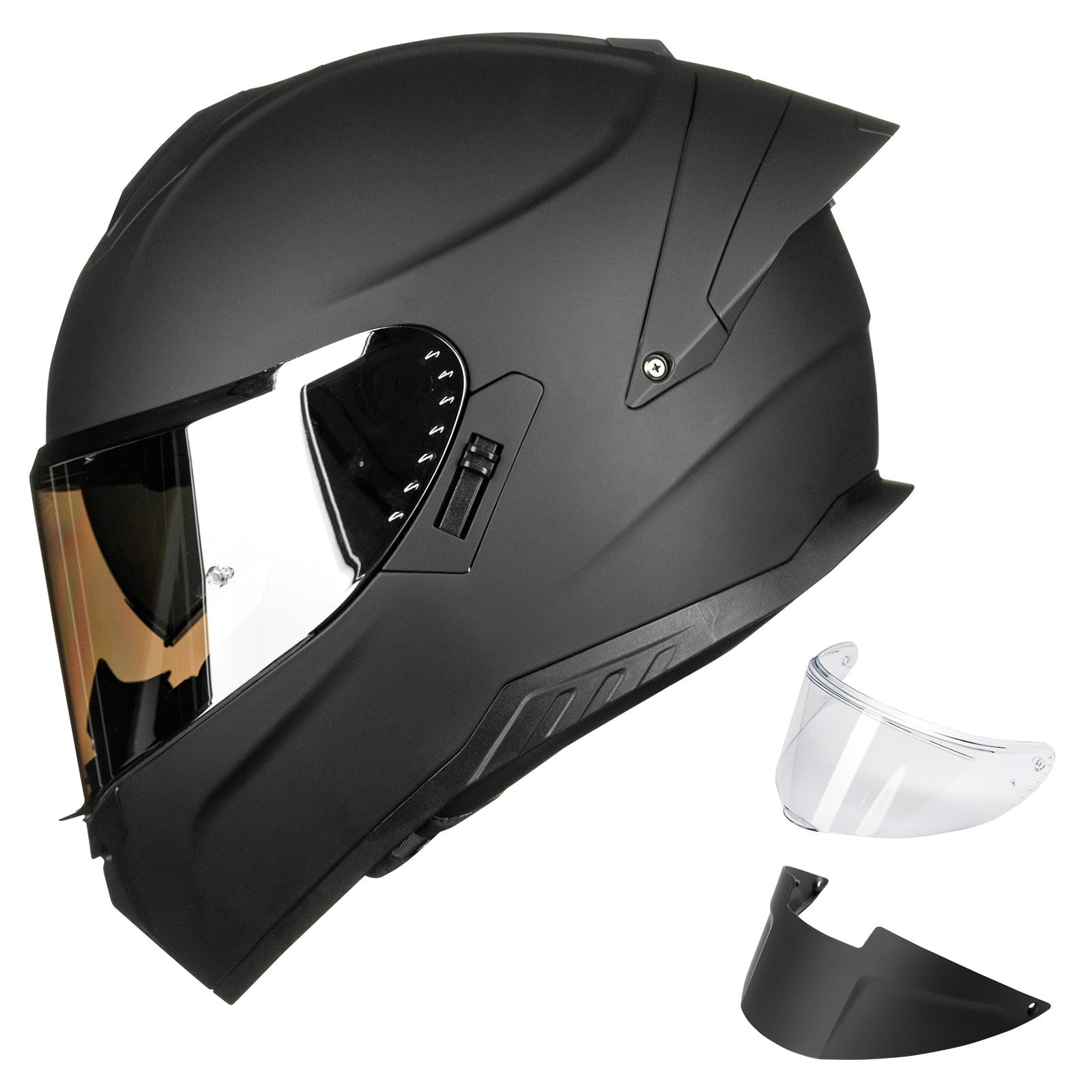 ILM Full Face Motorcycle Helmets Dual Visor Street Racing Model MF518