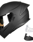 ILM Full Face Motorcycle Helmets Dual Visor Street Racing Model MF518
