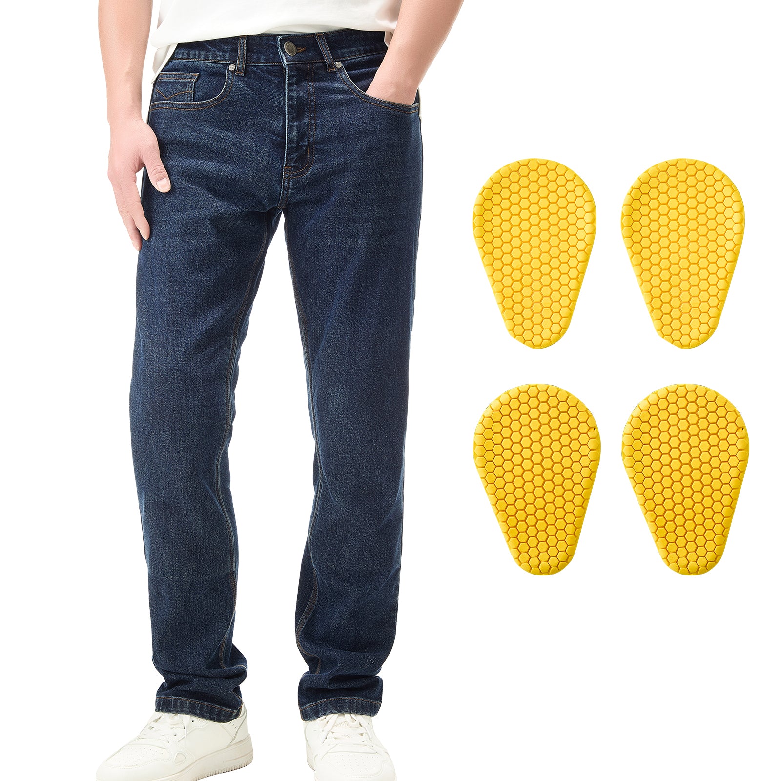 ILM Motorcycle Riding Pants for Men CE Armored Motorbike Jeans Adventu ILM Motorcycle Riding Pants for Men CE Armored Motorbike Jeans Adventu