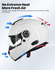 ILM Modular Flip up Full Face Bluetooth Motorcycle Helmet Model 159BT - ILM