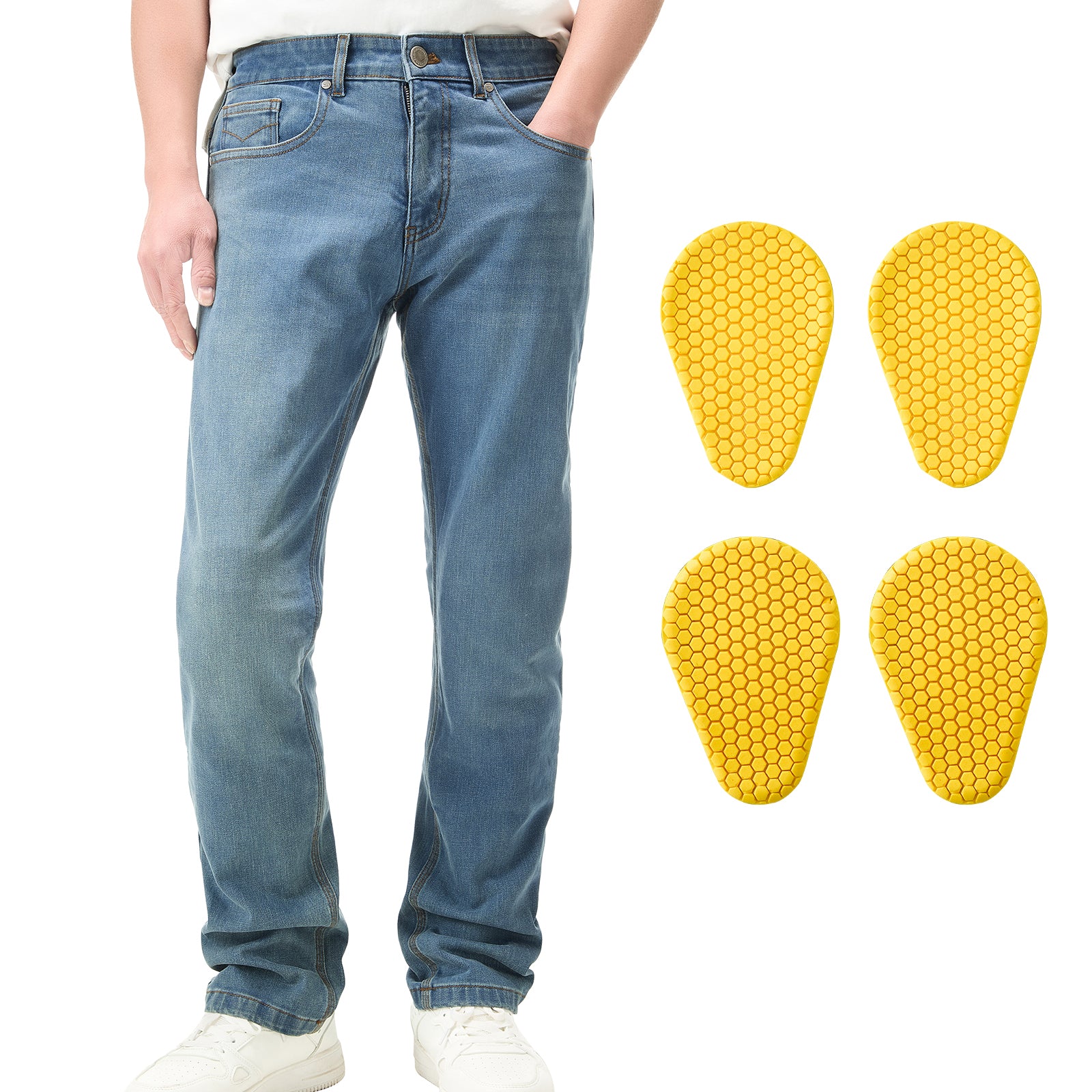 ILM ライディングパンツ デニム PJN1 メンズ ILM Motorcycle Riding Pants for Men CE Armored Motorbike Jeans Adventu