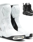 ILM Motorcycle Racing Boots Enhanced Ventilation Anti Slip Street Riding Sport Footwear CE Protective Gear Model BRC1