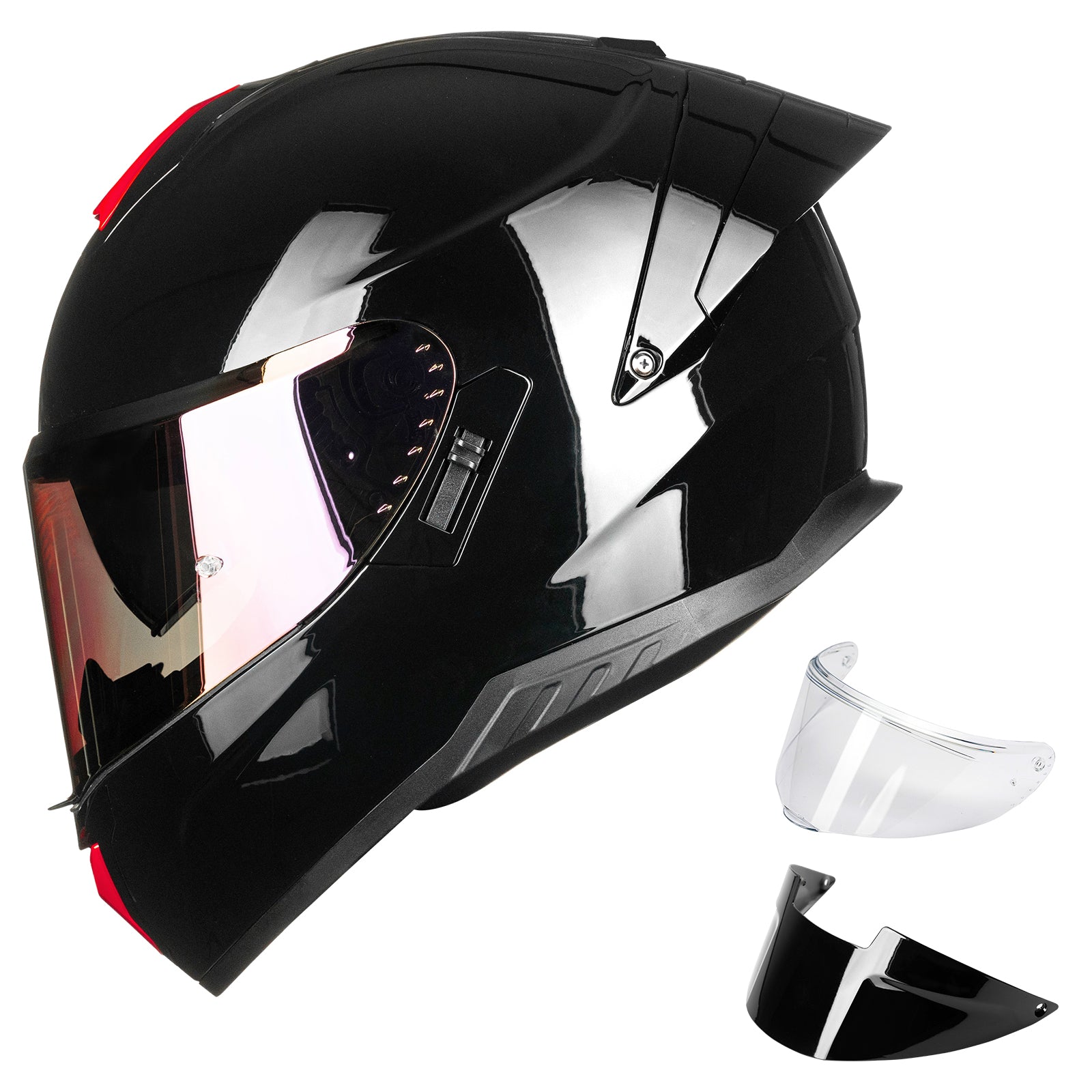 ILM Full Face Motorcycle Helmets Dual Visor Street Racing Model MF518