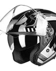ILM Open Face Motorcycle 3/4 Helmet Model MO325