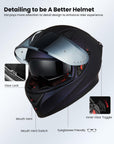 ILM Full Face Motorcycle Helmet Model Z501