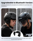 ILM Smart Adult Bike Helmet Model E3-12LS and Bluetooth Ear Pad - ILM
