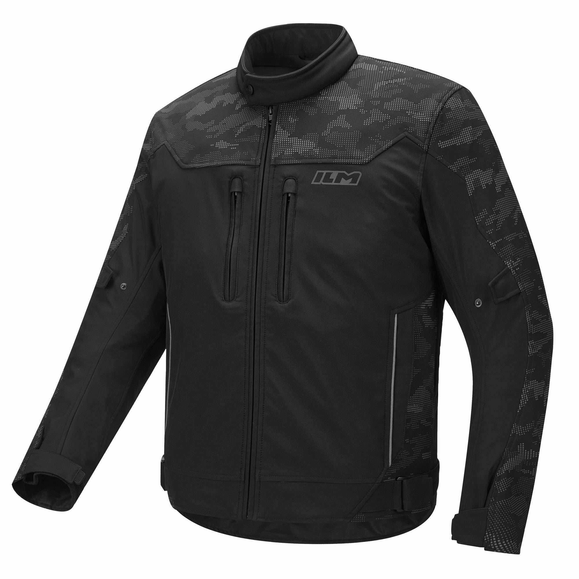ILM Motorcycle Riding Jacket Reflective with CE Armor and Detachable Thermal Liner Dual Sport All Season for Men Model JRF4