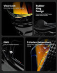 ILM Carbon Fiber Motorcycle Helmets Full Face Racing Helmet Model MF577P - ILM