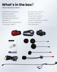 ILM Motorcycle Bluetooth Headset Helmet Communication System 2100M Intercom IP67 Waterproof Noise Cancellation Model RANGEPRO - ILM