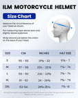 ILM Full Face Motorcycle Helmet Lightweight Fiberglass DOT ECE Model MF522P - ILM
