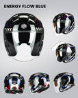 ILM Open Face Motorcycle 3/4 Helmet Model MO325
