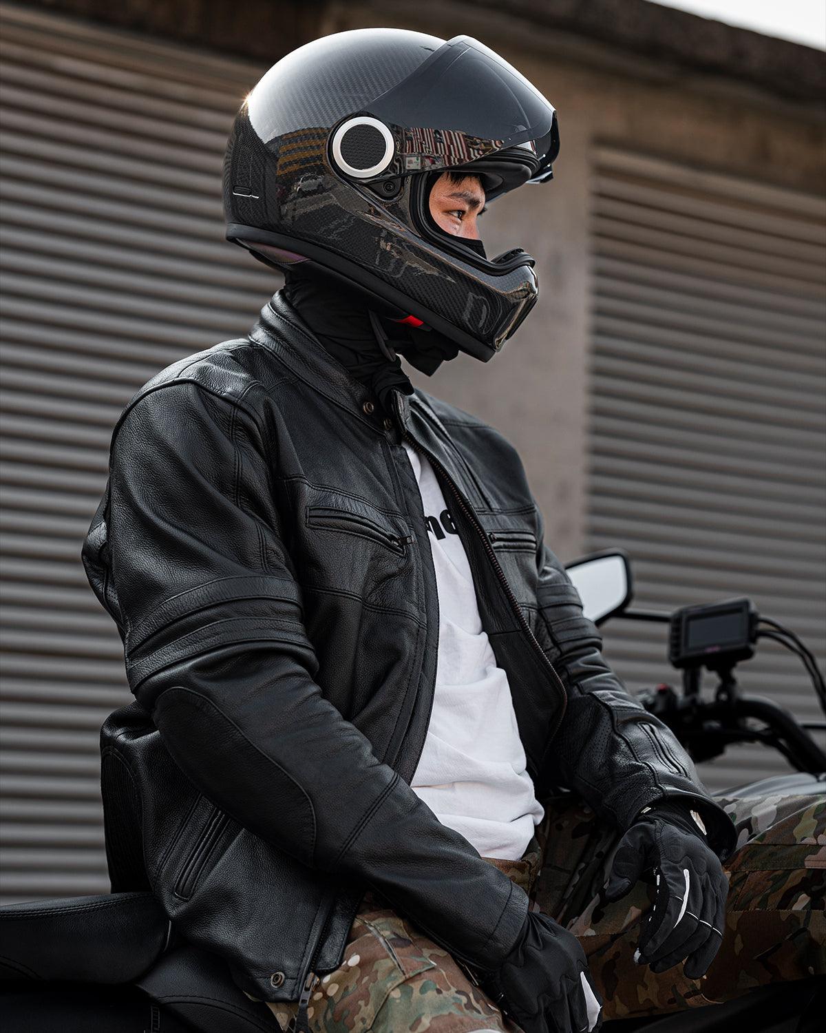 ILM Carbon Fiber Lightweight Motorcycle Helmets Full Face Retro Helmet Model F611 - ILM