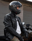 ILM Carbon Fiber Lightweight Motorcycle Helmets Full Face Retro Helmet Model F611 - ILM