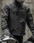 ILM Motorcycle Riding Jacket Reflective with CE Armor and Detachable Thermal Liner Dual Sport All Season for Men Model JRF4