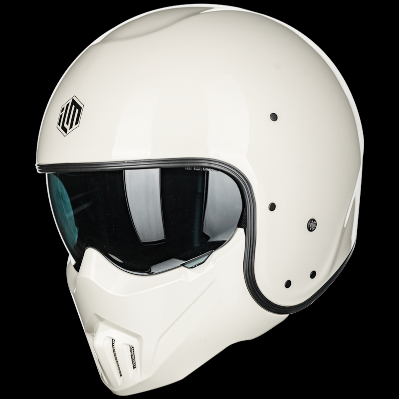 ILM Fiberglass Open Face Motorcycle 3/4 Helmet Lightweight Vintage Helmet Model MO310P