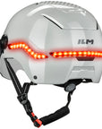 ILM Smart Adult Bike Helmet Front Side Rear LED Light with Automatic G-Sensor Turn Signal & Brake Warning Road Cycling Model MB101L