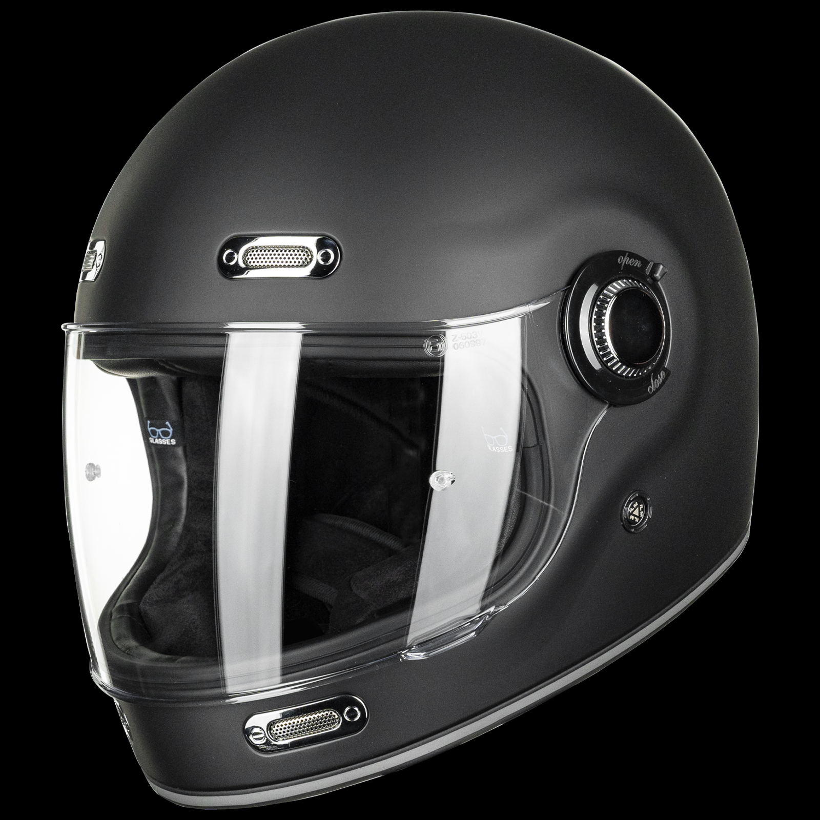 ILM Retro Full Face Motorcycle Helmet Model Z503