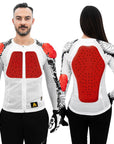 ILM Motorcycle Armor Flow Shirt for Men Women Mesh Riding Jacket Body Chest CE Protective Padded Model AF01 - ILM