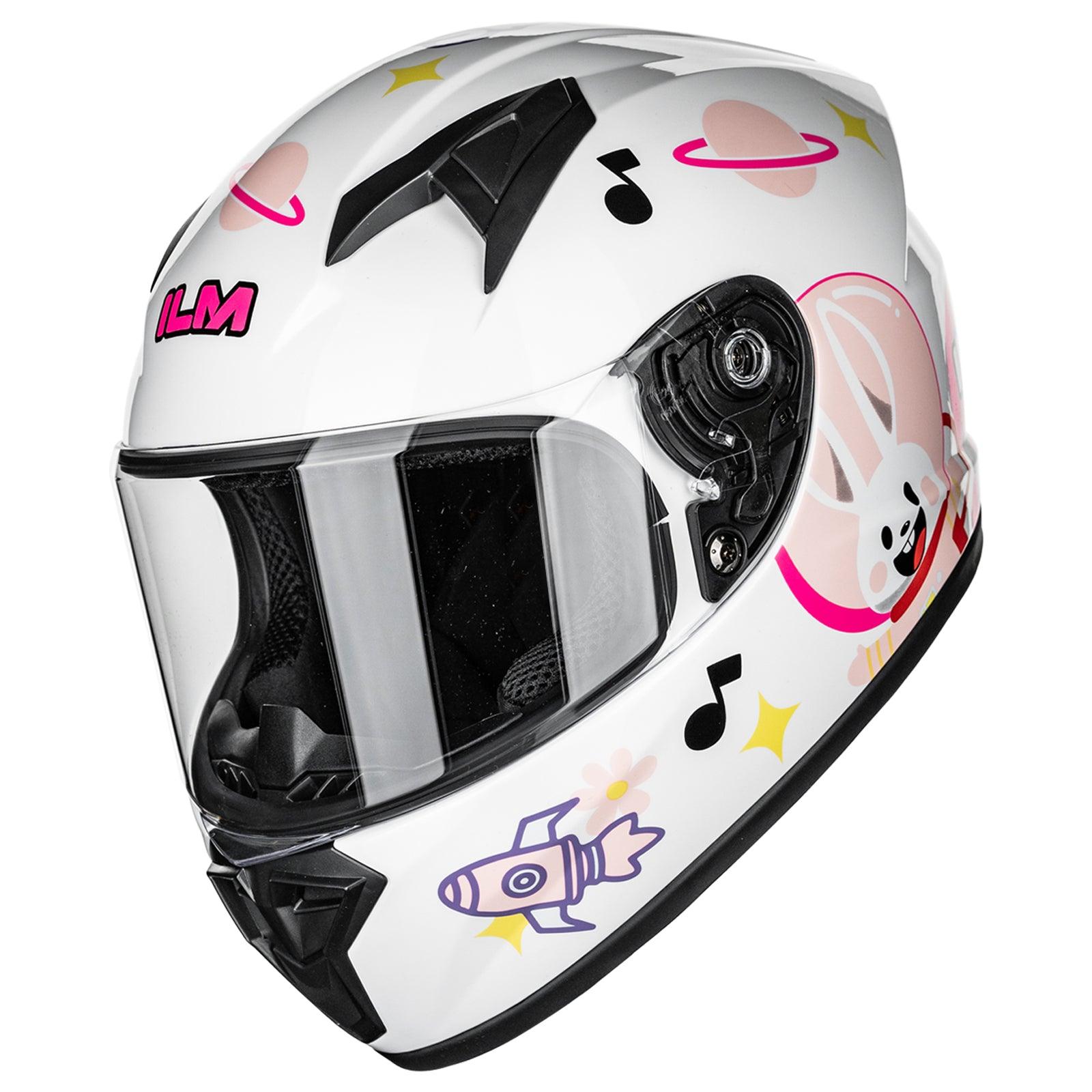 Space Rabbit / Small ILM Youth Kids Full Face Motorcycle Helmet Model MF521