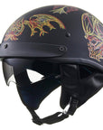 ILM Half Helmet Open Face Motorcycle Helmet Model 210V - ILM