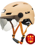 ILM Bike Helmet with USB Rechargeable LED Front and Back Light Model E3-10L - ILM