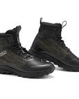 ILM Men's Black Motorbike Riding Shoes Lightweight Breathable Ankle Support Model UB34