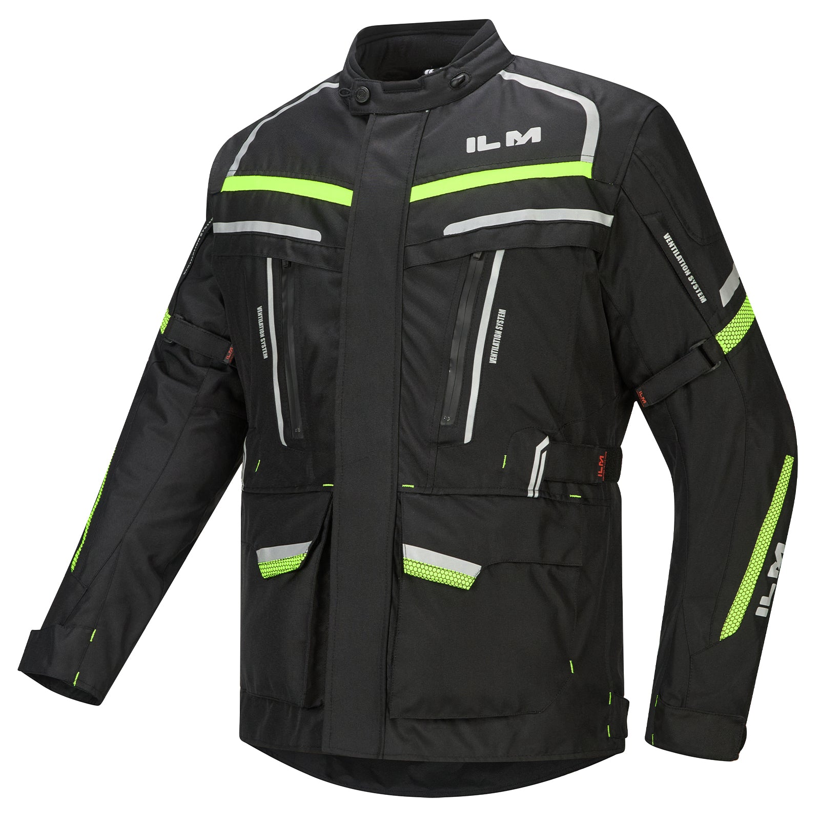 ILM Men's Street Motorcycle Jacket with CE Armor and Detachable Therma