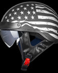 ILM Motorcycle Open Face Half Helmet Model 205V