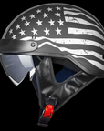 ILM Motorcycle Open Face Half Helmet Model 205V