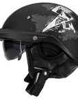 ILM Open Face Motorcycle Half Helmet Model P118 - ILM