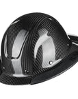 ILM Carbon Fiber Full Brim Hard Hat for Men with 4-8 Point Suspension OSHA and ANSI Construction Safety Hat Model MS401 - ILM
