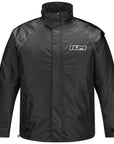 ILM Motorcycle Rain Suit for Men 2 Piece Waterproof Jacket and Pants Hidden Shoe Cover Breathable Reflective Model RS03
